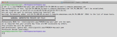 Failed ssh Terminal Session