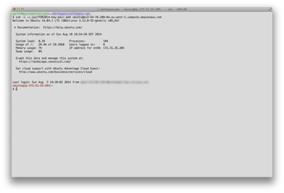 ssh Terminal Session
