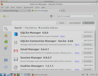 Add SQLite Manager